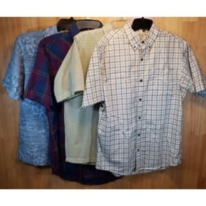 Lot  of 4 Men's Size M Shirts — Red Head Cremieux Extreme Gear  Western Frontier